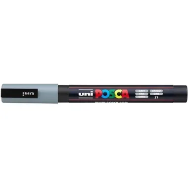 UNI-BALL Posca Marker 0,9-1,3mm PC-3M GREY grau, Rundspitze