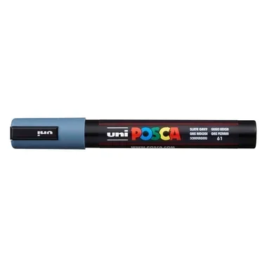 UNI-BALL Posca Marker 1,8-2,5mm PC5MSLATEGRE schiefergrau, R'spitze