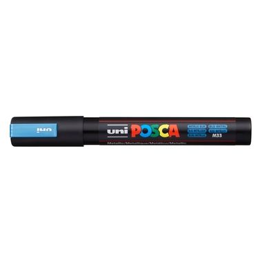 UNI-BALL Posca Marker 1,8-2,5mm PC5MMET.BLUE Metal.blau,R'spitze