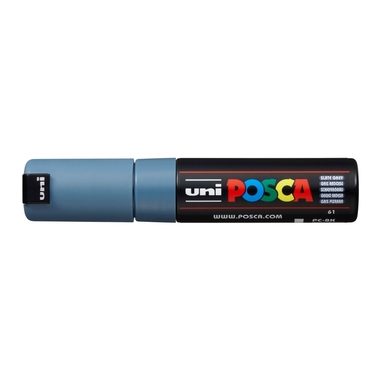 UNI-BALL Posca Marker 8mm PC8KSLATEGRE schiefergrau, Keilspitze