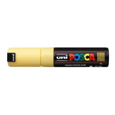 UNI-BALL Posca Marker 8mm PC8KSTRAWYEL strohgelb, Keilspitze