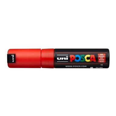 Uni Marker POSCA 8 mm Rot, Farbe: Rot