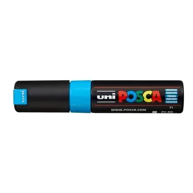 UNI-BALL Posca Marker 8mm PC8KTURQUOIS t&uuml;rkis, Keilspitze