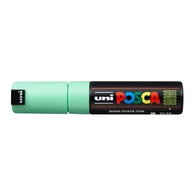 UNI-BALL Posca Marker 8mm PC8K L.GREEN hellgr&uuml;n, Keilspitze