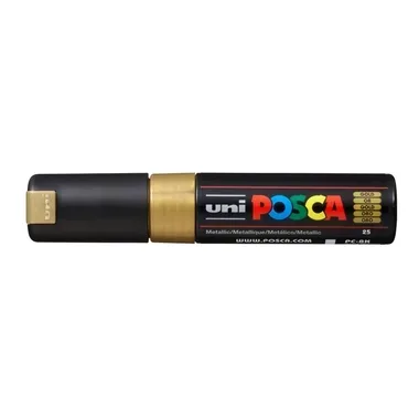 UNI-BALL Posca Marker 8mm PC-8K GOLD MET gold, Keilspitze