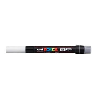 UNI-BALL Posca Pinsel-Marker 1-10mm PCF350 WHITE weiss
