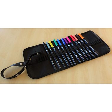 TOMBOW Fasermaler Rolltasche ABT12P1RS 12 St&uuml;ck, Grundt&ouml;ne