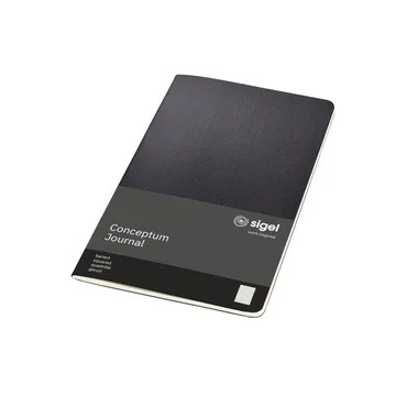CONCEPTUM -  Notizheft Softc. A5 CO862 Softw-Oberfläche,black,kar,, DIN A5, Schwarz
