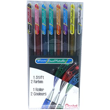 pentel Roller Hybrid Gel Dual Metallic