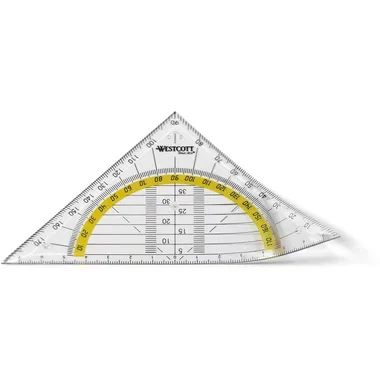 WESTCOTT Geodreieck 14cm E-1013200 bruchsicher