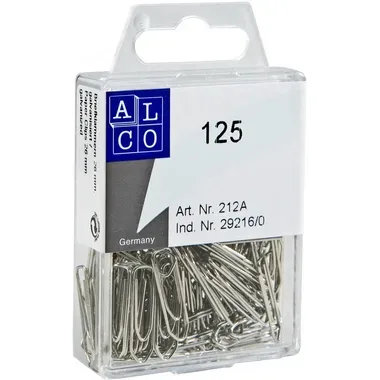ALCO B&uuml;roklammern 26mm 212A eckig, verzinkt 125 St&uuml;ck