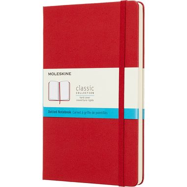 Moleskine Scarlet Red Notebook Large Dotted Hard