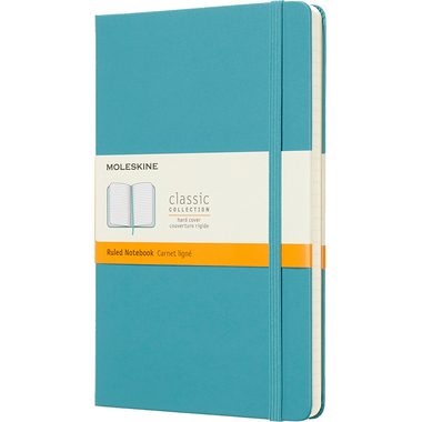 Moleskine Reef Blue Notebook Large Ruled Hard