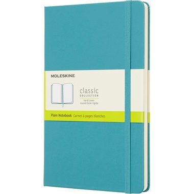 Moleskine Reef Blue Notebook Large Plain Hard