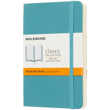 Moleskine Reef Blue Notebook Pocket Ruled Soft