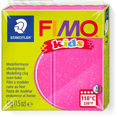 FIMO Modelliermasse 8030-262 pink glitzer