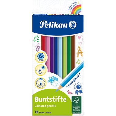 Pelikan Farbstifte D?nn, 12er-Set, Farbe