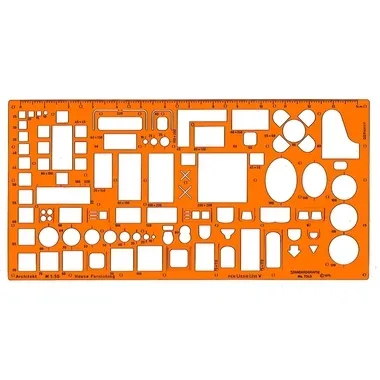 DUX M&ouml;blierungsschablone 1:50 7343 Architekt