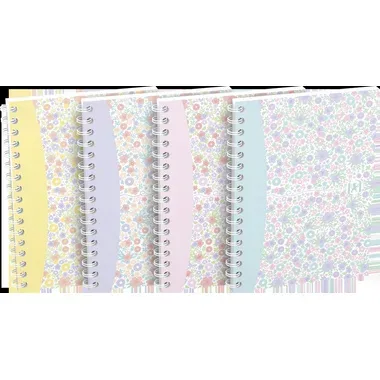 OXFORD Collegeblock ForMe Floral A6 400094826 kariert 5x5mm, 90g 50 Blatt