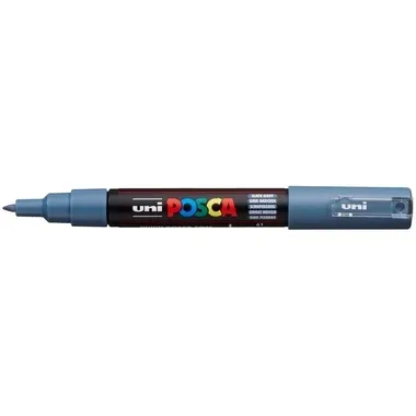 UNI-BALL Posca Marker 7mm PC1MSLATEGRE gris fonc&eacute;