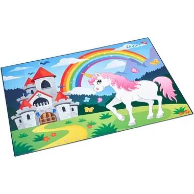 L&Auml;UFER Schreibunterlage 46653 Einhorn 53x40cm