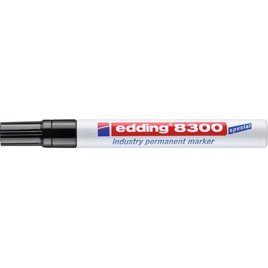 Edding Permanentmarker edding 8300 industry permanent marker Schwarz wasserfest: Ja 4-8300001