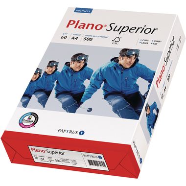 Papyrus Plano® Superior 88026776 Universal Druckerpapier DIN A4 60 g/m² 500 Blatt Weiß