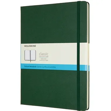MOLESKINE Notizbuch XL HC 25x19cm 629131 gepunktet, myrtengr&uuml;n, 192 S.