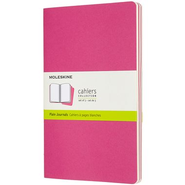 MOLESKINE Notizbuch Karton 3x L/A5 629681 blanko, kinetisches pink,80S.