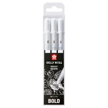 SAKURA Gelly Roll 0.5mm POXPGBWH3B White 3 St&uuml;ck