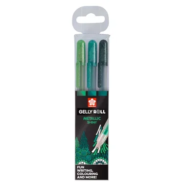 SAKURA Gelly Roll 0.5mm POXPGBMET3B Metallic Forest 3 St&uuml;ck