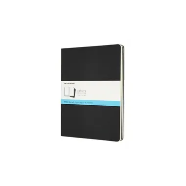 MOLESKINE Notizheft 25x2x19cm 719220 gepunktet, schwarz,120S. 3 Stk