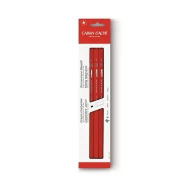 CARAN D'ACHE Bleistift Zimmermann 25cm 211.372 rot 3 St&uuml;ck