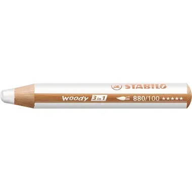 STABILO Farbstifte Woody 3 in 1 880/100 weiss