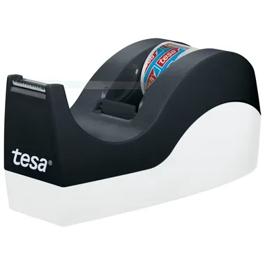 TESA Tischabroller Orca 10mx19mm 53914-00000 schwarz/weiss inkl. 1 Rolle
