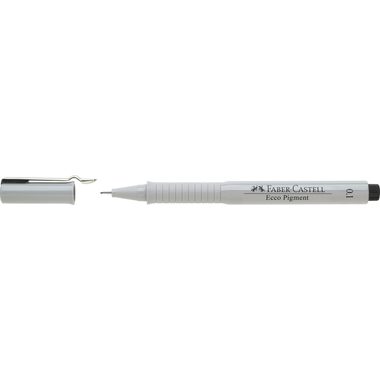 FABER-CASTELL Tintenschreiber ECCO 0,1mm 166199 Pigment, schwarz