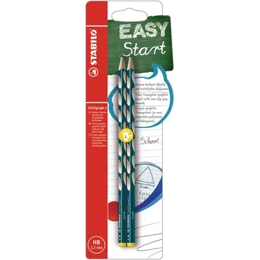 STABILO Bleistift EASYgraph S HB B-53103-5 petrol, L 2 St&uuml;ck