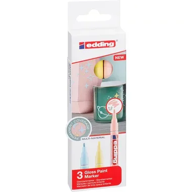 EDDING Paintmarker 751 1-2mm 751-E3-pas pastell 3 St&uuml;ck