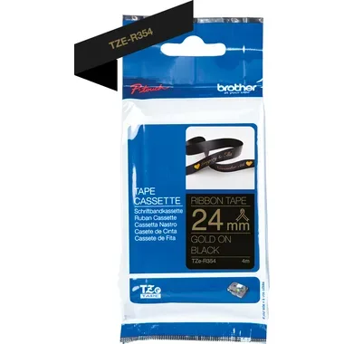 PTOUCH Band schwarz/gold TZE-R354 Tze Ger&auml;te 24mm