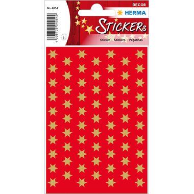 HERMA Sticker Sterne 8mm 4054 gold 201 St&uuml;ck/3 Blatt