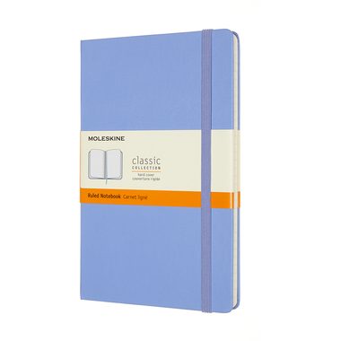 Moleskine Notizbuch Large/A5 Liniert, Hortensien Blau