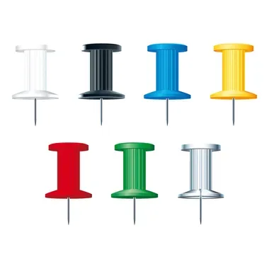 EXACOMPTA Pinwandnadel Push Pins 7mm X14740E Farben ass. 25 St&uuml;ck