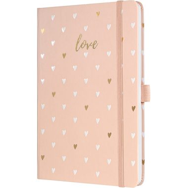 JOLIE Notizbuch Rose Love A5 JN335 rosa, liniert 174 Blatt