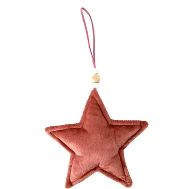 ROOST Weihnachtsh&auml;nger Stern 880444 122.5x3x12cm Samt Pink