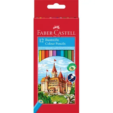 FABER-CASTELL Farbstifte Classic Colour 120112 12 Farben ass.