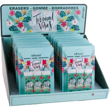 ROOST Radiergummi Tropical Vibes XL1826 3 pcs. 2.2x1.2x6.2cm