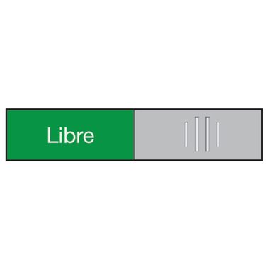 BEREC T&uuml;rschild 27,4x102mm 314.082 Alu, Libre-Occup&eacute;