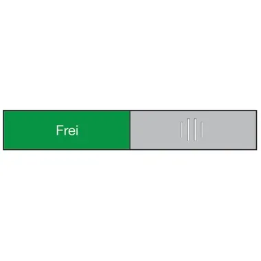 BEREC Türschild 37,4x152mm 314.087 Alu, Frei-Besetzt