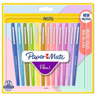 PAPERMATE Faserschreiber Flair 0.7mm 2137277 Pastell, ass. 12 St&uuml;ck