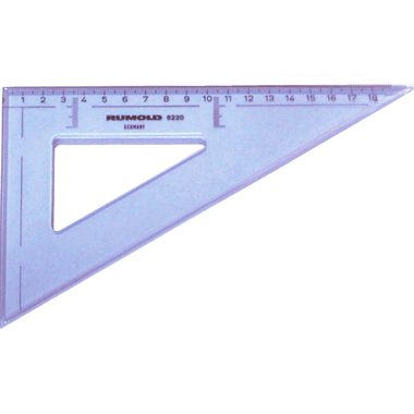 RUMOLD Zeichendreieck 18cm 6220 60&deg; grau